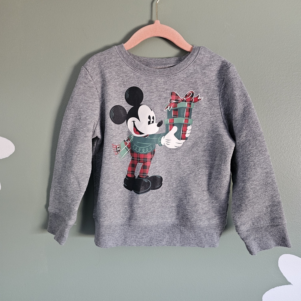 Disney Gray and Pink Kids' Sweatshirt